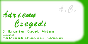 adrienn csegedi business card